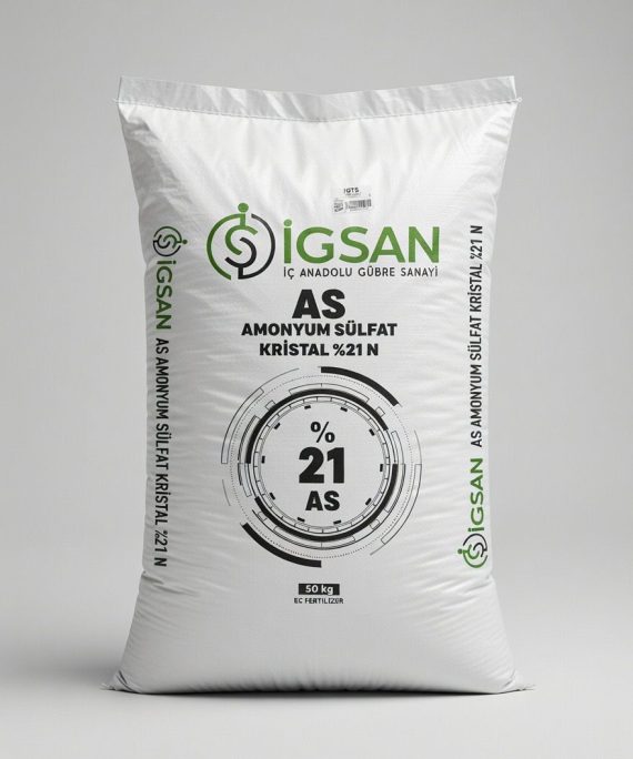 İGSAN AS Amonyum Sülfat Kristal 21 N + 24 S kristal gübre 50 kg